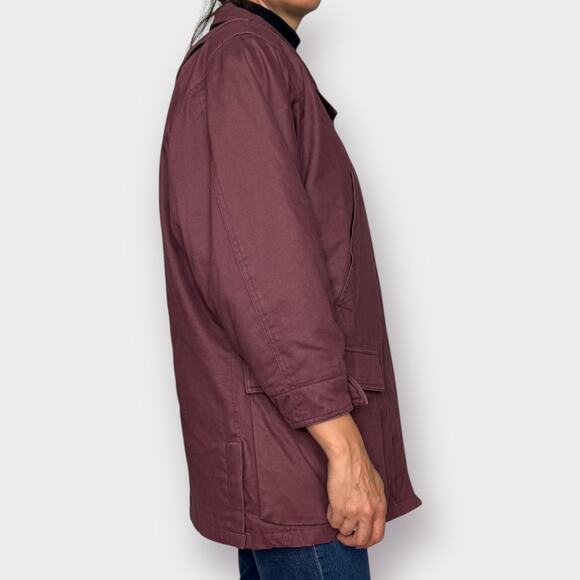 90s Towne London Fog Mauve Chore‎ Coat - Picture 6 of 8